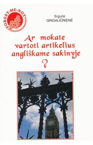 Ar mokate vartoti artikelius angliškame sakinyje